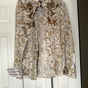 English Laundry Chrsitopher Wicks Long Sleeve Shirt 2XL Men's Embroidered